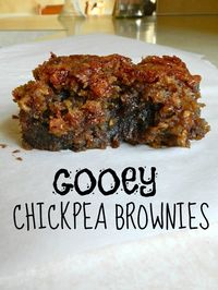 brownies made of chickpeas. No flour. No white sugar. must never lose this recipe!!