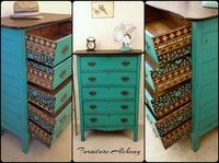 Check out this unique, artistic dresser revival.