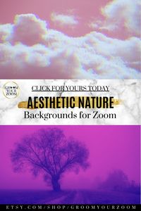 These dreamy clouds and breathtaking trees and field are the perfect background for your next Zoom video call. Click to get these and other aesthetic nature backgrounds. #zoombackground #aestheticwallpaper #artisticbackdrop