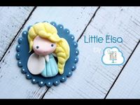 Little Elsa fondant cupcake topper tutorial! - YouTube