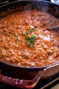 My Family’s Favorite Pesto Pasta Bolognese | halfbakedharvest.com