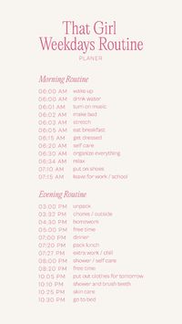 That Girl • Weekend Routine Planner Transform your weekends with "That Girl • Weekdays Routine Planner"! 🌸✨ Plan your days with self-care, productivity, and relaxation tips. Be the best version of yourself every weekend! 🗓️💖 #ThatGirl #WeekendRoutine  #WeekdaysRoutine #SelfCare #Productivity #WeekendVibes #PlannerAddict #HealthyHabits #GlowUp