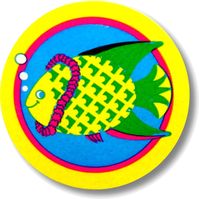 Pineapple scent vintage scratch & sniff sticker - 1987