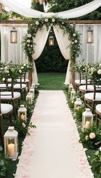 Find the perfect wedding aisle decor ideas for your ceremony. Enhance your special day with stunning decorations that reflect your style and love story. #WeddingAisle #CeremonyDecor #WeddingIdeas #AisleDecor #WeddingInspiration #WeddingCeremony