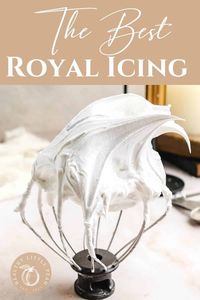 This easy royal icing with meringue powder includes three different consistencies, decorating tips, FAQs, & is the BEST icing recipe for sugar cookies!