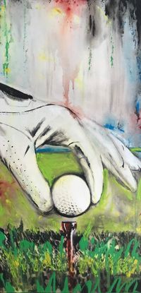 2.353,13 $ · Painting, Acrylic by Sdurao (Portugal). Buy the original (100x50 cm) 2.353,13 $, including shipping (Portugal) via #Artmajeur. #Painting #Acrylic #Sport #Golf #Sdurao #Sports