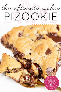 Craving a delicious chocolate chip cookie? Check this out! A mouthwatering combination of warm, gooey cookie dough loaded with chocolate chips and baked to perfection in a skillet. Perfectly golden with a gooey center, this Pizookie recipe is the ultimate crowd-pleaser, perfect for sharing (or not!) It is the best dessert recipe!  Stop at errenskitchen.com for more easy, delicious, and even quick recipes! Looking for weeknight dinner meals too? This is your place!