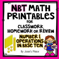 These worksheets are aligned with the Common Core State Standards for Numbers and Operations in Base Ten for you to use for classroom instruction, review sessions, or assign as homework activities.The worksheets cover a wide range of topics in a user-friendly format, including place value, addition ...