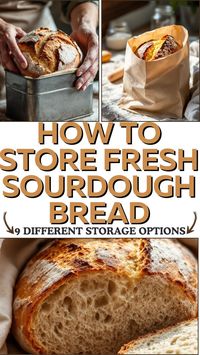 Storing sourdough bread has never been easier! Learn how to store sourdough bread to keep it fresh for days with simple tips. Whether you're using paper bags, cloth bags, or freezing, these sourdough bread storage methods maintain that perfect crust and soft crumb. Say goodbye to stale bread and enjoy fresh slices with every bite. Discover the best ways of storing bread to preserve its flavor and texture! Full guide at dealiciousness.net