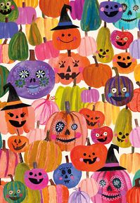 Delight your friends and family with this high-quality Halloween card that's sure to bring lots of smiles! Features: • Shiny glitter design accents • Full color interior • Colorful envelope included • Printed on sustainably-sourced paper using soy-based inks • Made in the U.S.A.