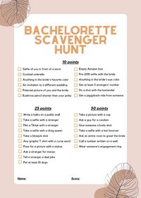 Get ready for an epic bachelorette scavenger hunt with our free templates! Whether you're hitting the town or staying in, these scavenger hunts add excitement and adventure to the festivities. Download, print, and let the fun begin! 🎉👯‍♀️ #BacheloretteScavengerHunt #AdventureAwaits #GirlsNightOut