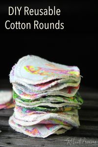 These DIY Reusable Cotton Rounds are a great way to use fabric scraps and perfect to use on face or as reusable nursing pads, too!