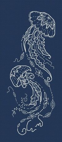 Jellyfish Cross Stitch Pattern