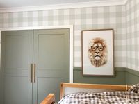 Gingham Wallpaper Plaid Wallpaper Boys Nursery Wallpaper - Etsy