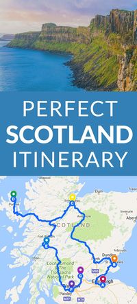 This is the PERFECT Scotland Itinerary #scotland #itinerary