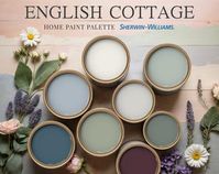 Rustic Farmhouse Home Paint Palette, Sherwin Williams 2024, Whole House Color Scheme, Trendy Interior Paint Design, Cottage & Vintage Vibes - Etsy