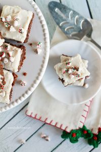 Easy frosted peppermint brownies recipe, so yummy and quick to make!