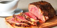 A prime rib dinner is a great choice for Christmas! This impressive recipe includes the perfect roasting time for tender beef, plus a delicious au jus.