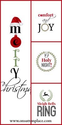 Free Christmas printables ready to download, print and frame for instant holiday decor!