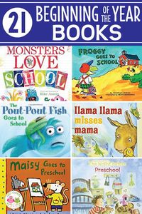 Here are some great ideas for books for the beginning of the school year for your preschool and pre-k classroom. Help kids get adjusted to new routines and circle time during the first week with these favorite books suggested by teachers. Parents will also welcome some of the suggested titles. Perfect for your all about me theme and back to school theme in early childhood classroom. Of course..... my favorite is Pete the Cat. #preschool #beginningoftheyear