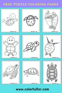 Enjoy the wonders of turtle coloring pages with our free printables! Turtle fans of all ages will adore these simple turtle coloring sheets. Our turtle coloring page printables feature tranquil beaches and playful aquatic adventures, perfect for kids just starting out or searching for more detailed images to color.#toddlersummercrafts #summerprojects #coloringpages #cutecoloringpages