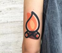 Tattoo photo - Fire tattoo by Mambo Tattooer