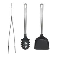 IKEA - DIREKT, 3-piece kitchen utensil set, Kind to pots and pans with non-stick coating.