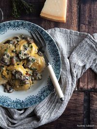 Girasoli aux champignons sauce crème au parmesan - Petit Bec Gourmand