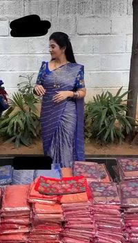 rs 750/*

*Soft Georgette braso Silk* Fabric Along With *Designer golden Foil work*   With *beautiful embroidery sequence cut work in blouse*

*Also Beautiful jalar in pallu*

*Be Aware Of Low Quality Fabric*🤙