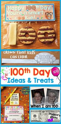 100th Day of School activities, ideas, & treats for having the best 100 days in school celebration