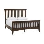 Home Decorators Collection Beckford Walnut Finish King Classic Sleigh Bed (80 in. W x 54 in. H)-10750 - The Home Depot