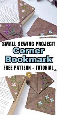 Discover free printable templates for making embroidery corner bookmarks. This DIY tutorial provides step-by-step instructions to create unique fabric bookmarks. Ideal for using fat quarters and adding a personal touch to your reading experience.