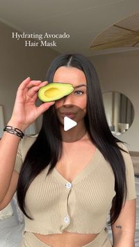 Chayna on Instagram: "Hydrating avocado hair mask🍯  #hairgoals #hairmask #hairproducts #mask #selflove #selfcare"