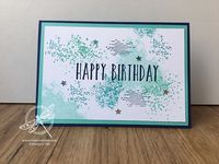 Artisan textures Stampin' Up! UK Amanda Fowler Inspiring Inkin Perennial Birthday