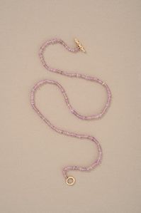 MINI TOGGLE NECKLACE IN PINK SAPPHIRE – Stvdio Brooklyn