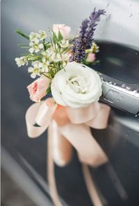 Boutonniere for wedding Car