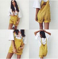 SPLENDOUR DUNGAREES - MUSTARD