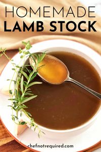 I will show you how to make your own homemade lamb stock. Rich, full flavoured stock with hardly any hands on time. Perfect for making soup, stews or slow cooked casseroles. #chefnotrequired