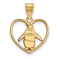 Show Your Greek Life Spirit With This Theta Phi Alpha Sorority Pendant. It Is Crafted With Yellow Gold Plated Silver And Without The Bail Is 15mm In Height And 17mm In Width (0.59 In X 0.67 In). With The Bail, The Measurements Are 21mm In Height And 17mm In Width. We Are A Certified Logoart Retailer And This Authentic Item Is Licensed By The Theta Phi Alpha Sorority And Greek Life. This Pendant Is Made The Usa. Chain Not Included. This Item Has An Approx. Length Of 21mm And Width Of 17mm.