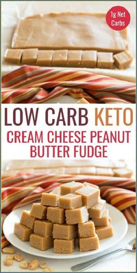 Keto Peanut butter Fudge made with cream cheese has a smooth creamy texture. This is one of the best low carb and sugar free fudge recipes ever! With this you can easily reduce your weight. #keto #ketodiet #ketoweightloss