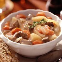 Luck of the Irish Stew - A filling dish with meat, potatoes, and onions