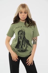 An official licensed Sleep Token Unisex T-Shirt featuring the 'The Summoning' design motif. This high quality T-Shirt is available in a green colourway. High quality soft-style cotton unisex t-shirt featuring front printing. Comes in a wide range of sizes from Small through XX-Large, subject to availability.