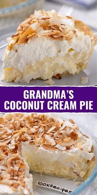 Grandma’s Coconut Cream Pie -