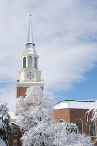 Snow at Wake Forest University