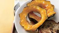 Offering interesting form and color, these sweet orange-glazed squash rings are a perfect complement to the plate as well as the palate.