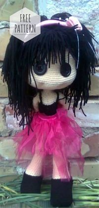 Amigurumi Doll Emo Girl Free Pattern