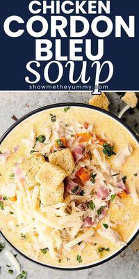 This Chicken Cordon Bleu Soup has all the flavors of the classic dish without the fuss! This easy soup is a one-pot comfort meal that is loved by kids and adults alike.