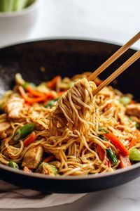 Chicken Chow Mein with the Best Chow Mein Sauce