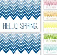 Ombre Chevron Spring Printable from Sprik Space