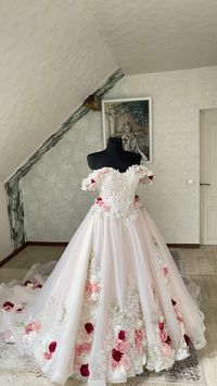 Unique Fairytale Dreem Wedding Dress Inga Ezergale Design Rose Collection - Etsy